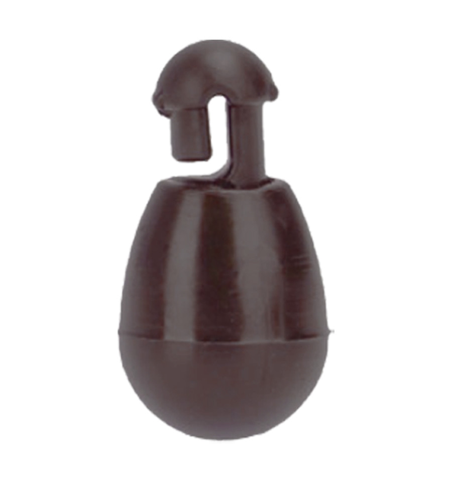 Quick change bead with connector World4Carp Quick Change Beads S brown