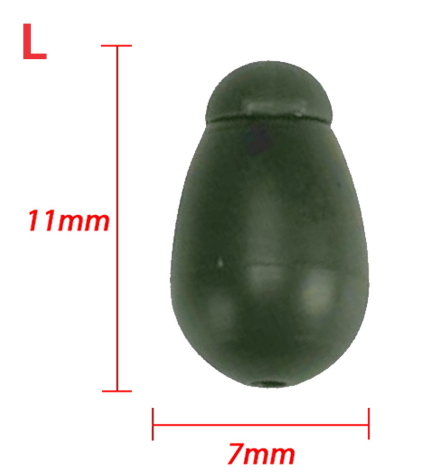Quick change bead with connector World4Carp Quick Change Beads S brown