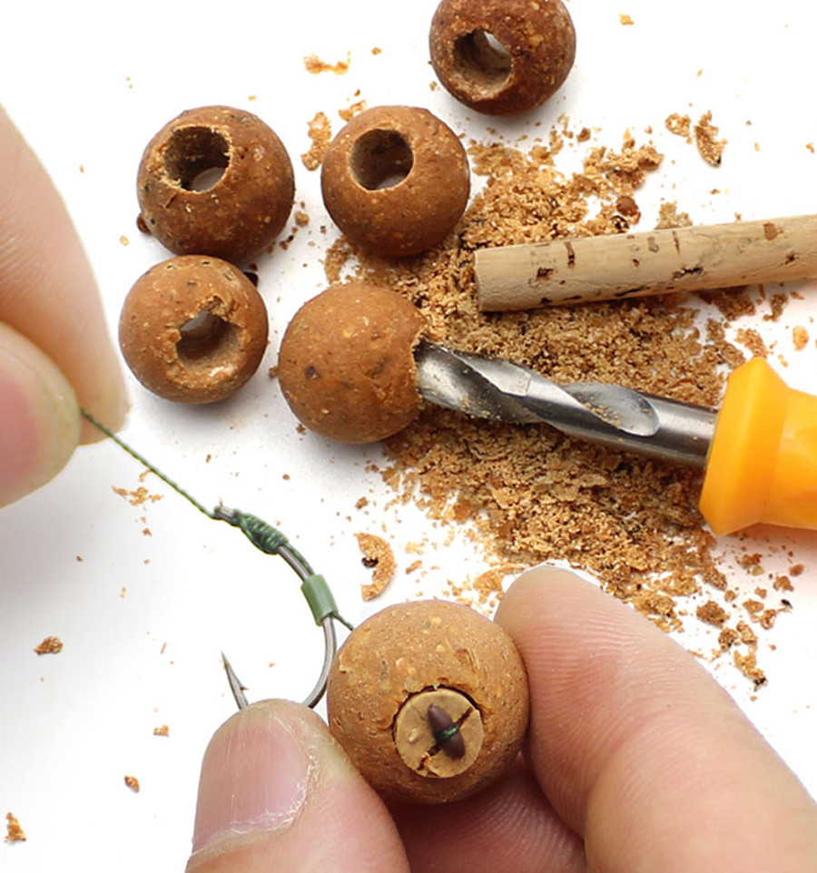 Cork stick set with drill World4Carp W4C BAIT DRILL SET