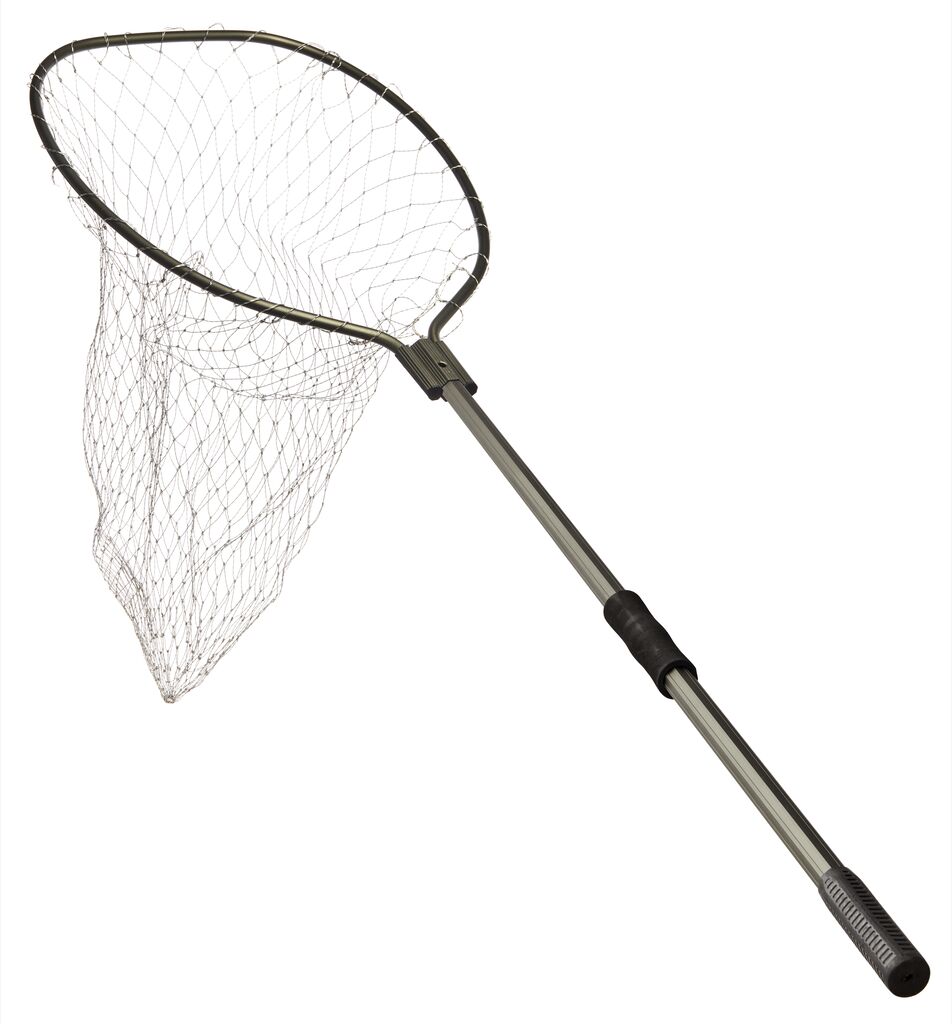 Folding landing net Lucky John 185x50x48cm cord from 2 parts