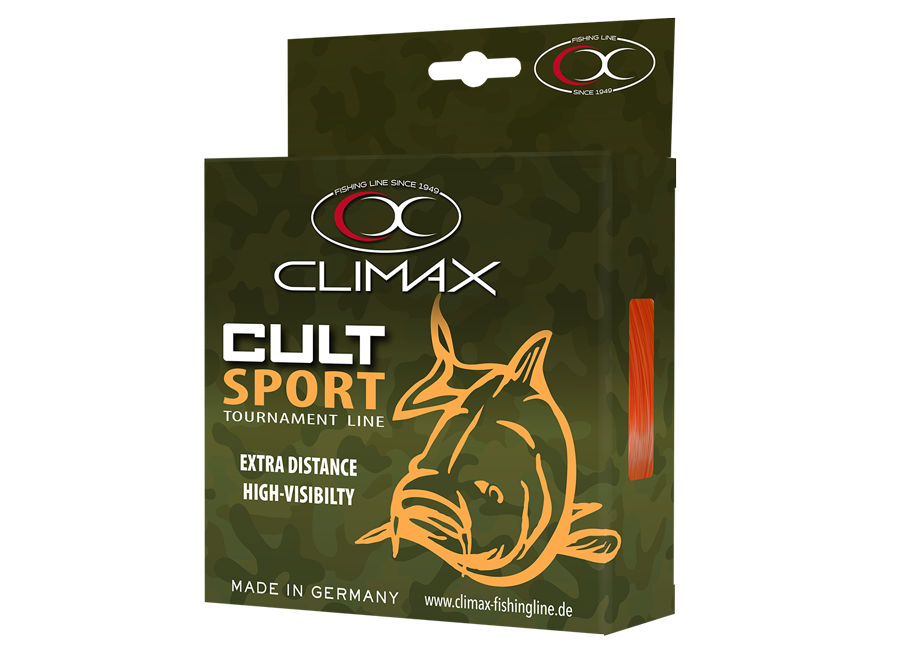 Fishing line CLIMAX Climax CULT CARP Sport Line orange 0,28mm 6,8kg (1000m)