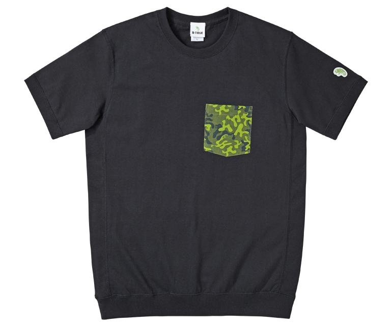 B-TRUE CAMO POCKET T-SHIRTS BLACK S