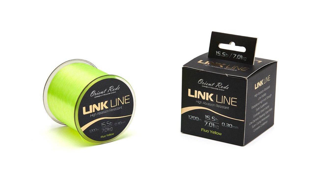 Monofilament line Orient Rods MONOLINE LINK LINE Yellow