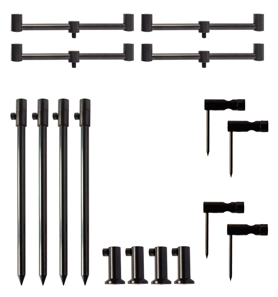 Bankstick and buzz bar set World4Carp Stand Kit Universal 4