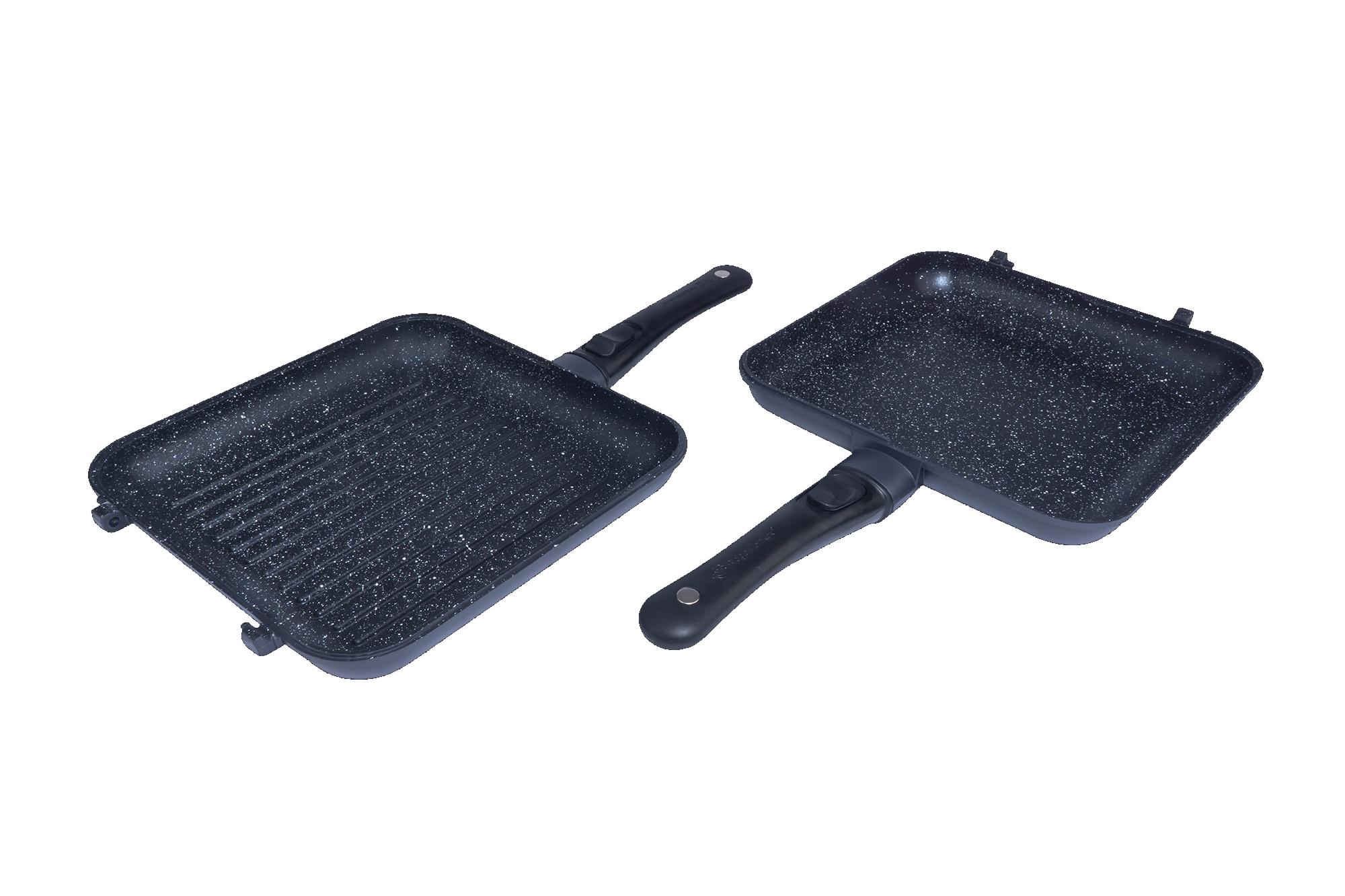 Tigaie-grătar RidgeMonkey Connect Pan & Griddle XXL Granite Edition