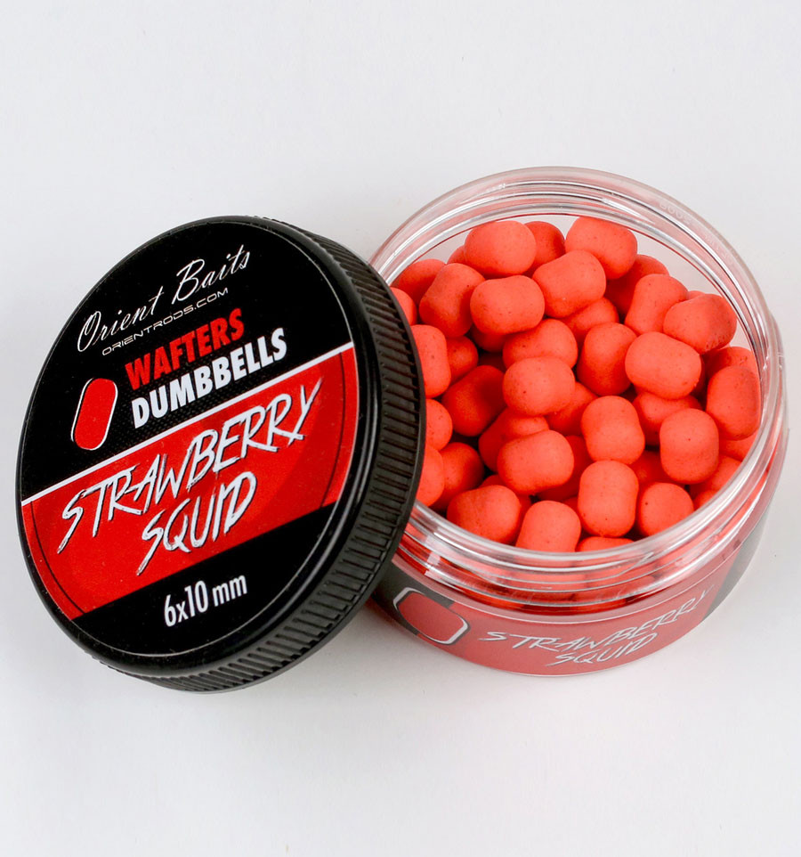 Вафтерсы Orient Baits Dumbbells Strawberry Squid