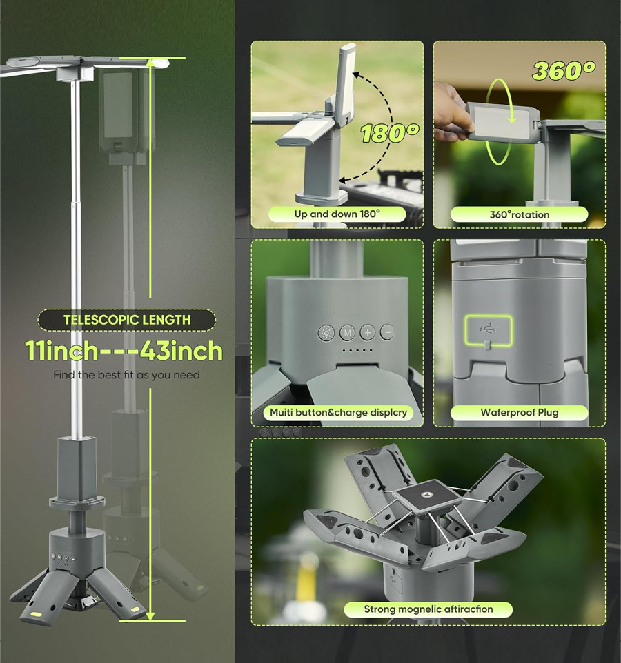 Lamp World4Carp with Power Bank 14000 mAh