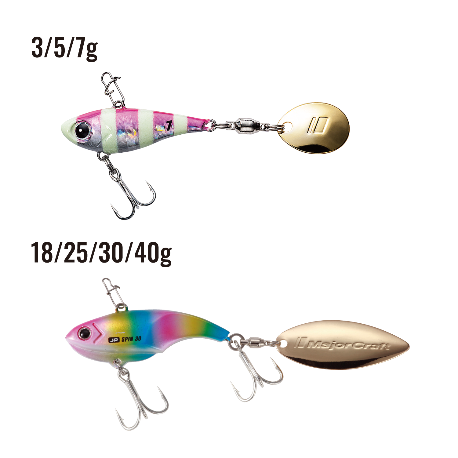 Tail spinner Major Craft JIGPARA SPIN FW