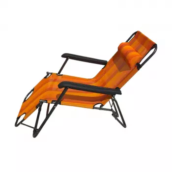 Reclining chair 1235, fabric sling — 1235 / 155 cm