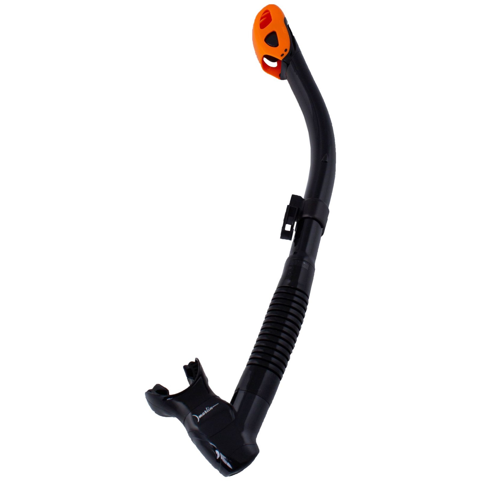Трубка Marlin DRY LUX (пряма гофра) BLACK/ORANGE