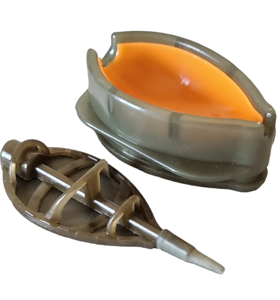 Formă cu buton flat method picătură World4Carp Flat Method Drop XL