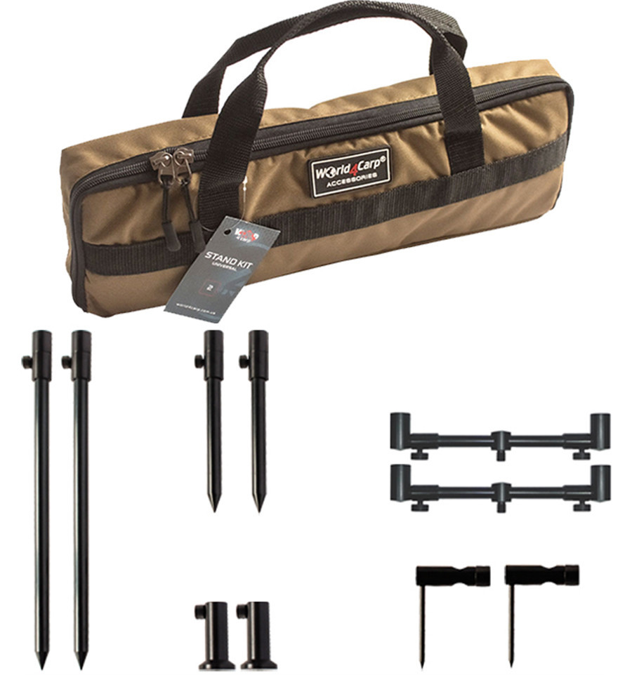 Bankstick set with telescopic buzz bars World4Carp Stand Kit Universal MAX 2