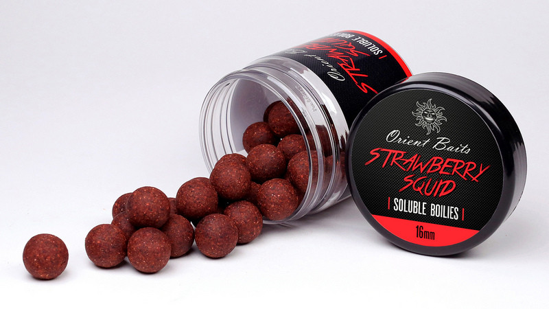 Soluble boilies Orient Baits Strawberry Squid