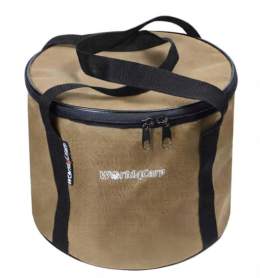 Soft bucket with lid World4Carp Soft bucket 14 l