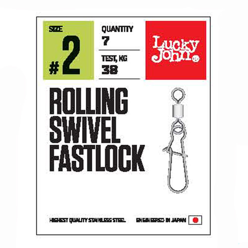 Swivels with snap LJ Pro Series ROLLING SWIVEL FASTLOCK 002 7 pcs.