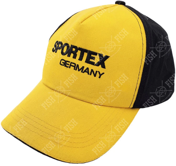 Cap Sportex — yellow front, black back