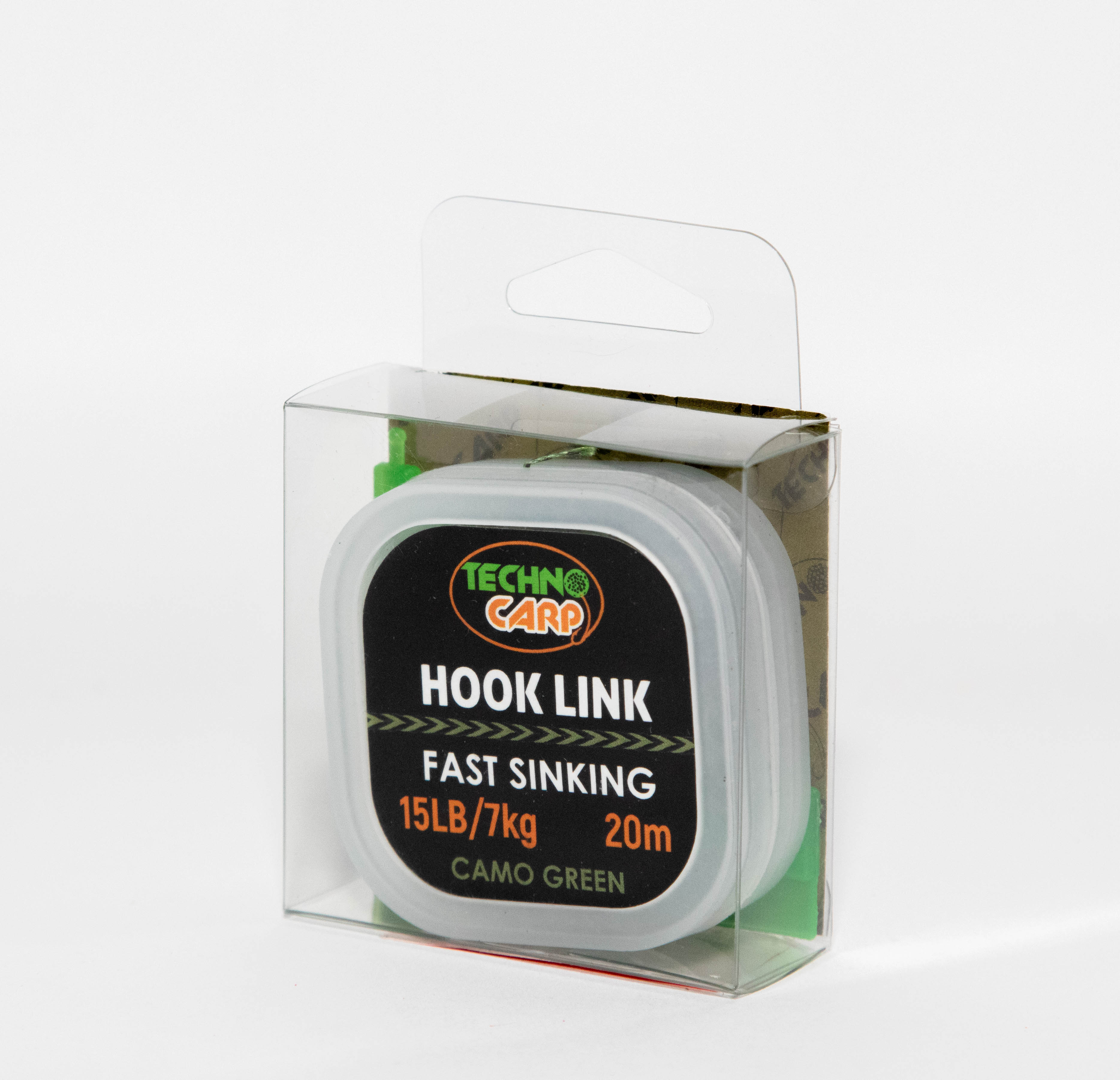 Uncoated hooklink material Camo Green — Technocarp