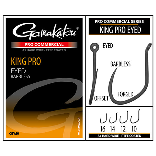 Hook Gamakatsu PRO-C King Pro Eyed A1 PTFE BL