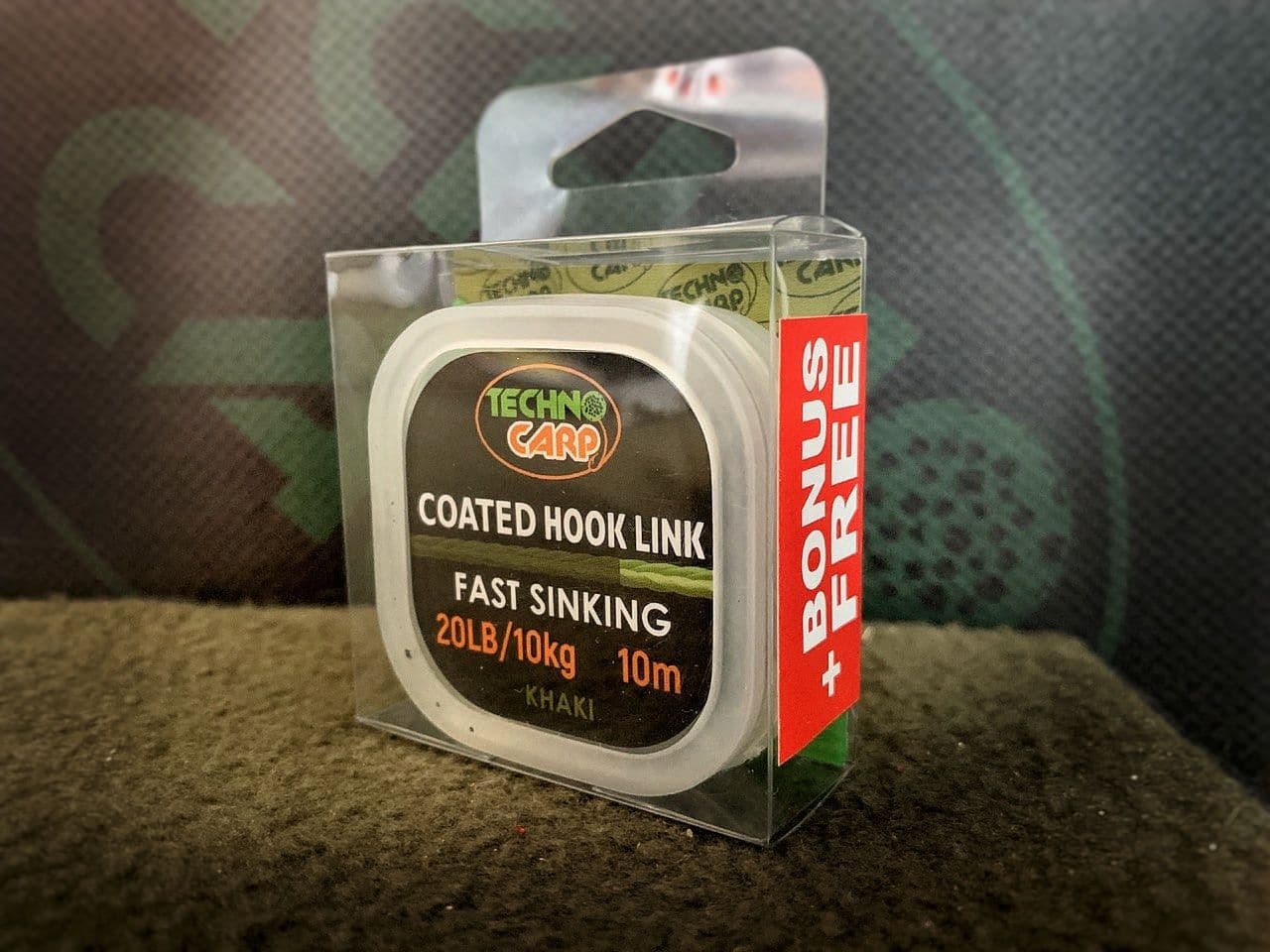 Coated hooklink material Coated Hook Link Khaki — Technocarp