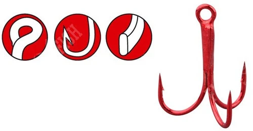 Treble hook Gamakatsu Micro Treble Red