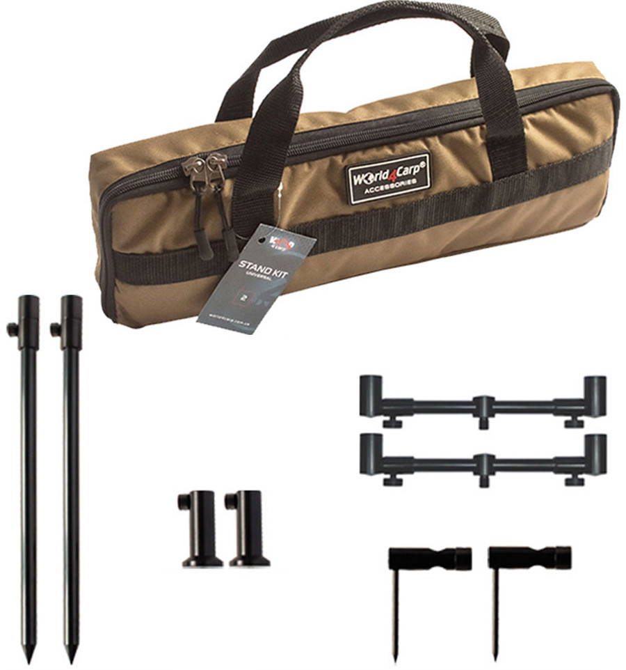 Bankstick set with telescopic buzz bars World4Carp Stand Kit Universal 2