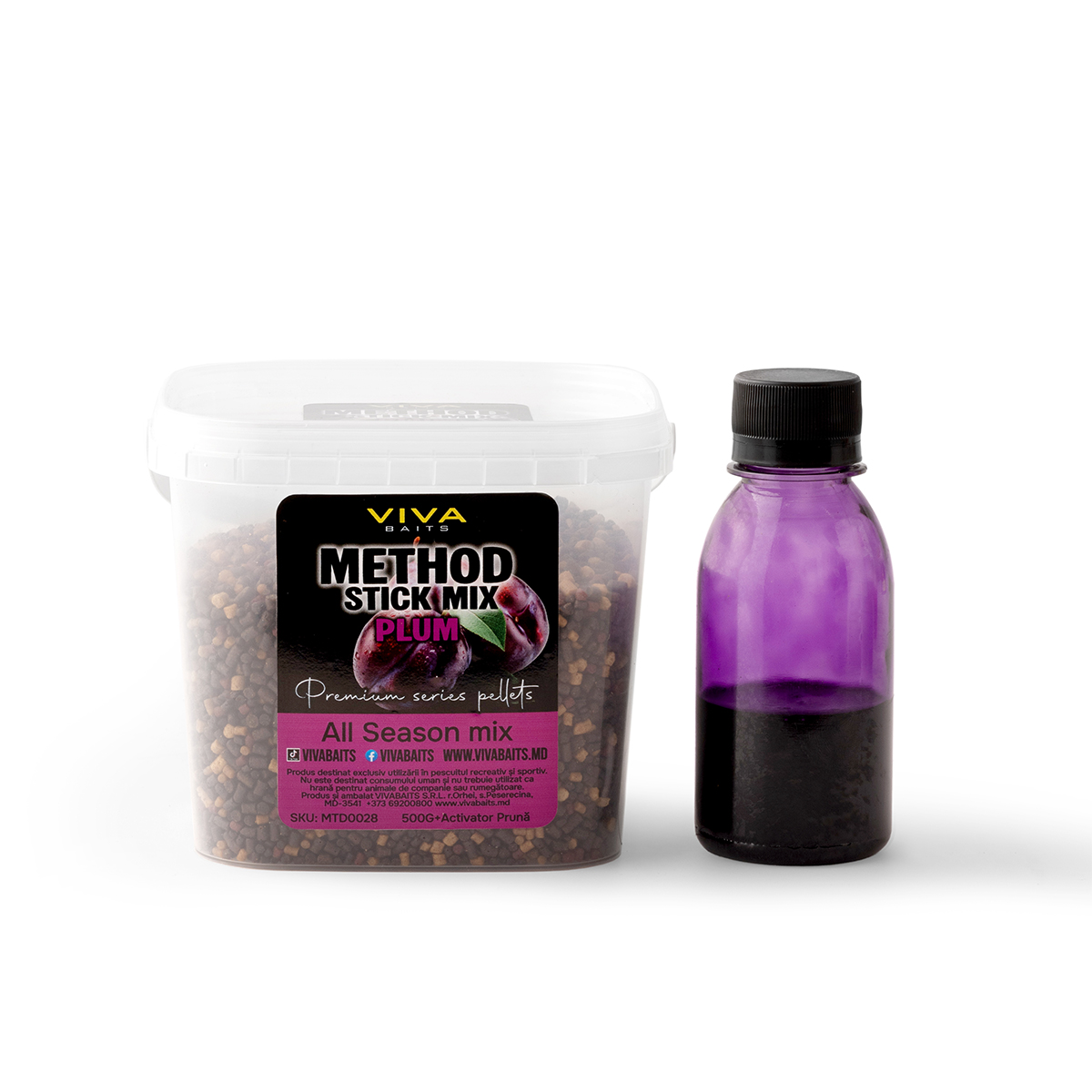 Vivabaits Method Stick Mix PLUM 500 g + activator