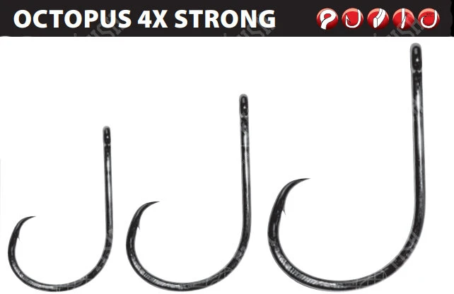 Hook Gamakatsu OCTOPUS CIRCLE Straight Eye 4x Strong
