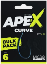 Ridge Monkey Ape-X Curve Barbed size 4 Bulk Pack