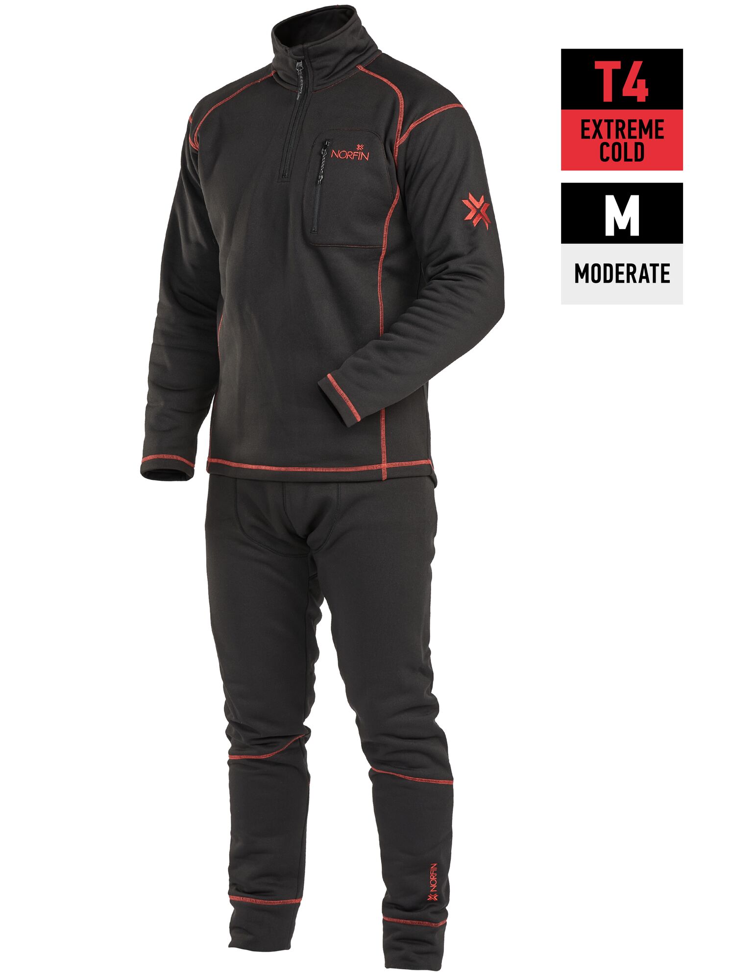 Lenjerie termică Norfin Nord Classic Negru