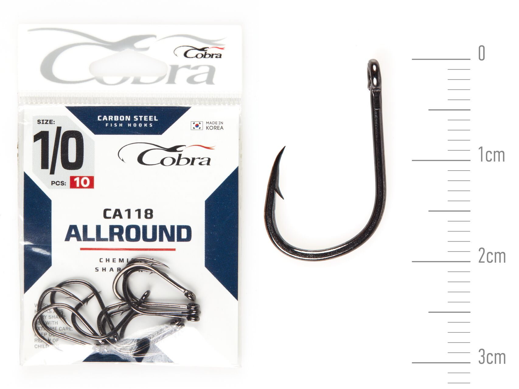 Hooks Cobra ALLROUND ser. CA118 size 001/0 10pcs.