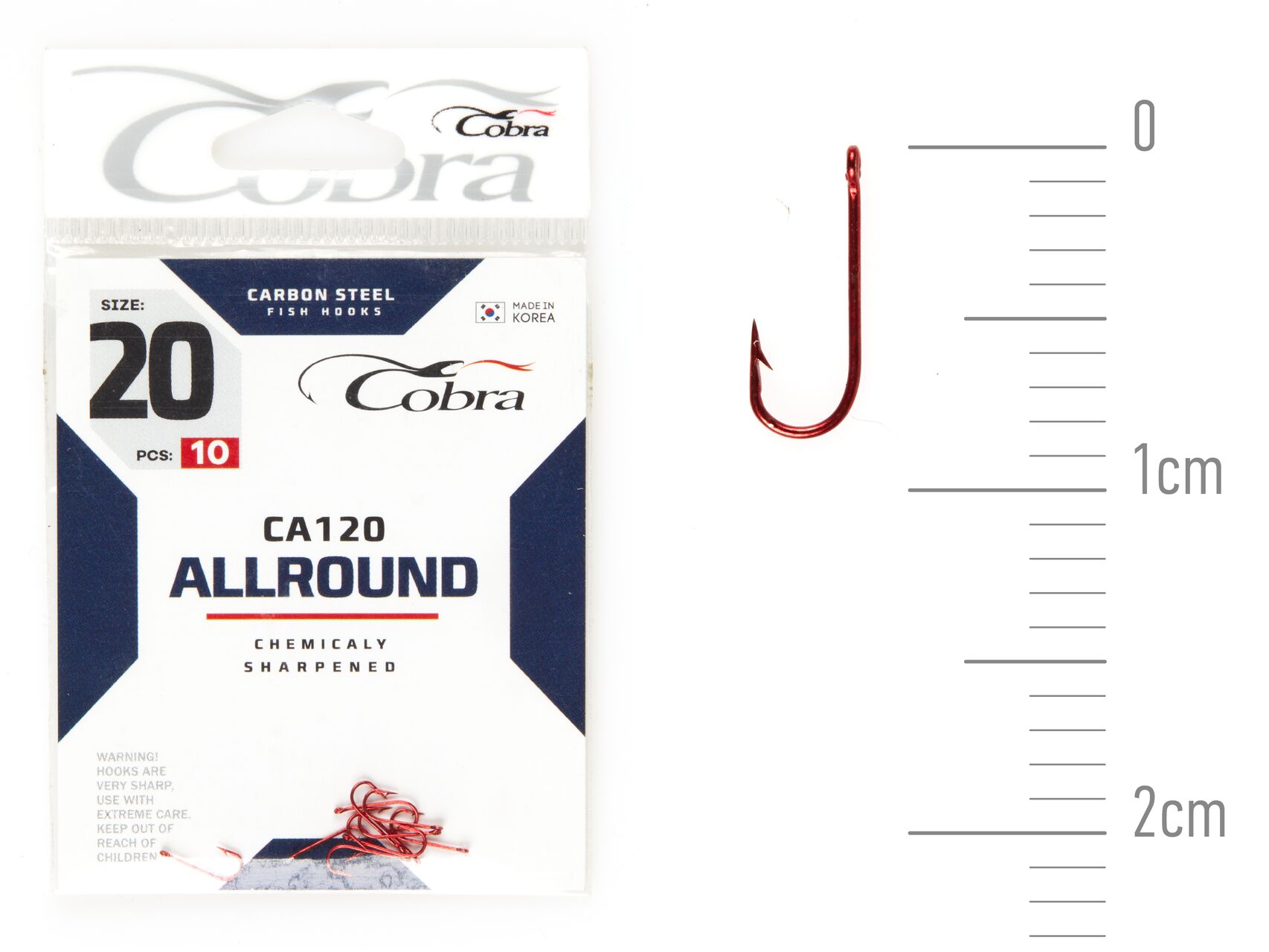 Hooks Cobra ALLROUND ser. CA120 size 020 10pcs.