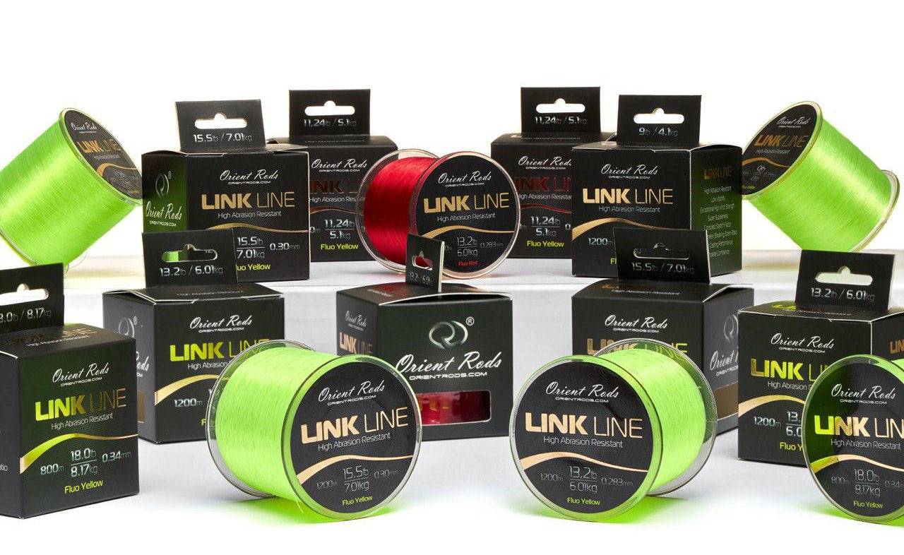 Monofilament line Orient Rods MONOLINE LINK LINE Red
