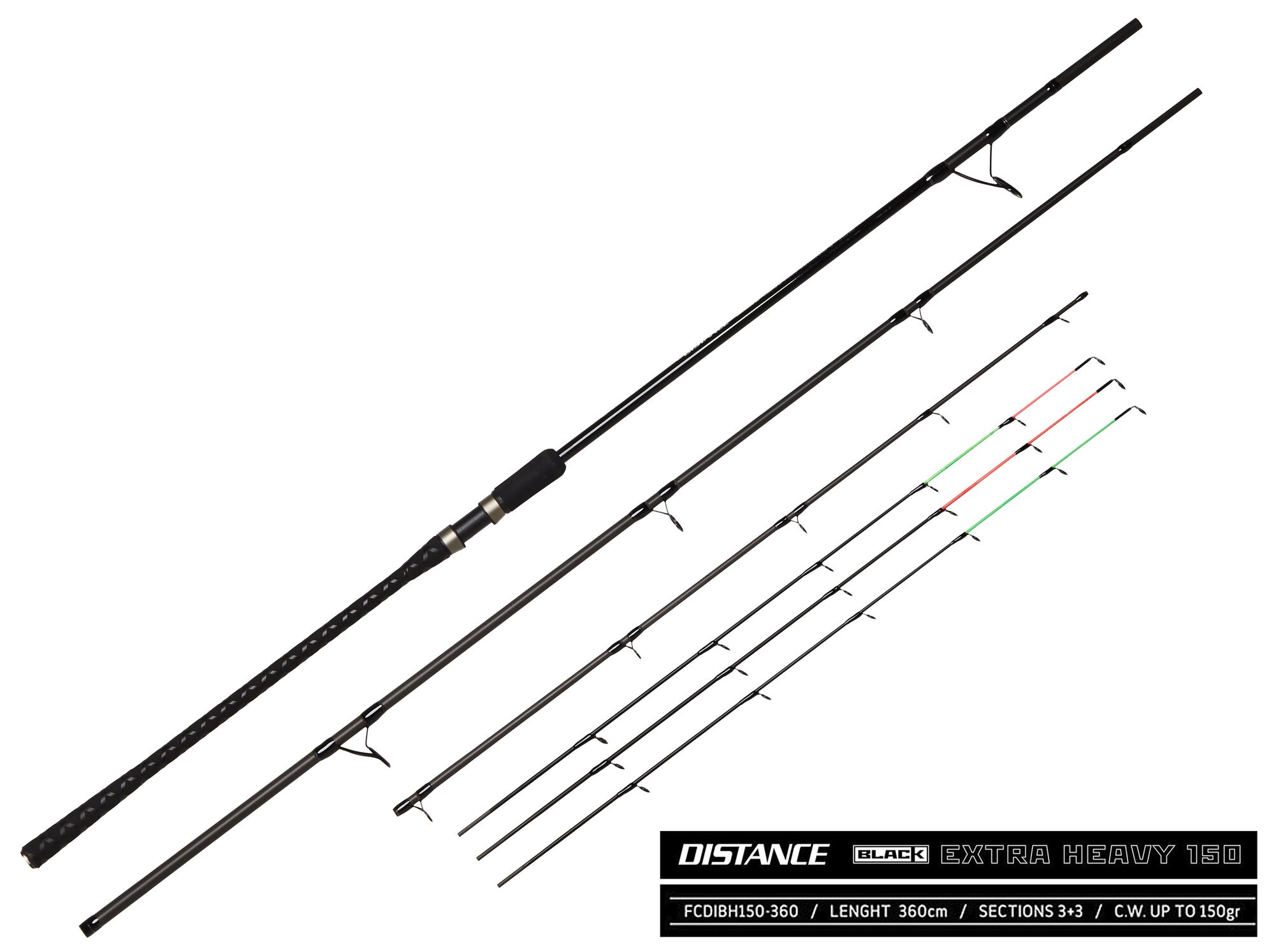Feeder rod Feeder Concept Distance Black Extra Heavy
