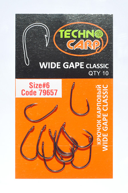 Carp hook "Wide Gape Classik" #10 — Technocarp