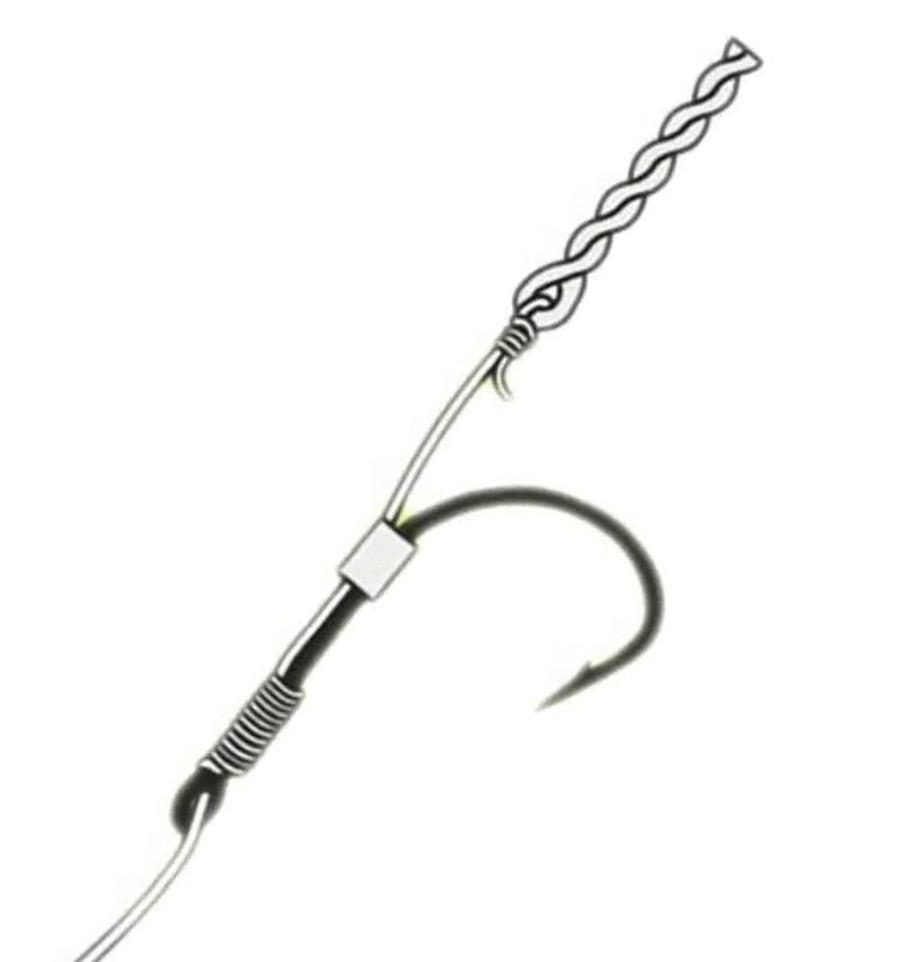 Montură gata cu răsucire World4Carp Method Feeder Rig Spear WIDE GAPE