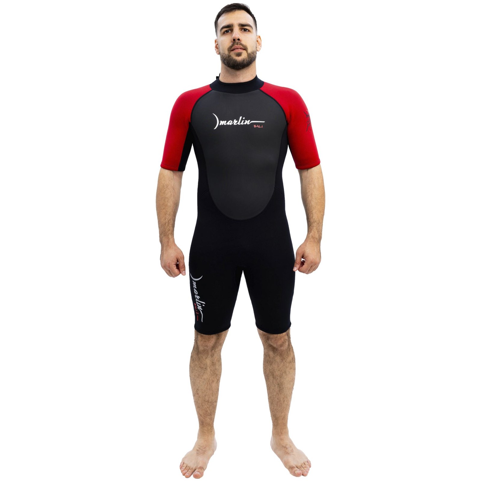 Marlin Wetsuit BALI SHORTY MAN Red/Black 2 mm, M