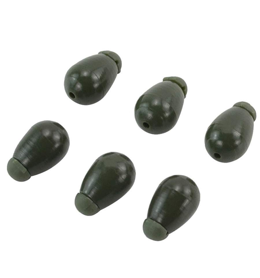 Quick change bead with connector World4Carp Quick Change Beads S brown