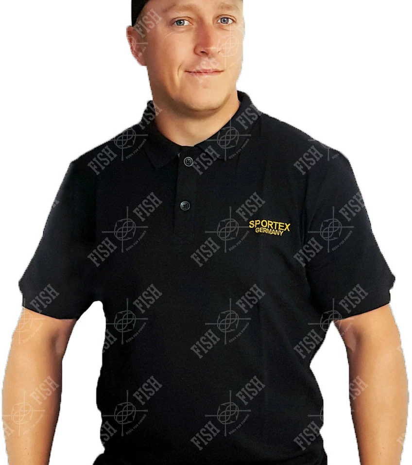 Polo shirt Sportex Classic, black