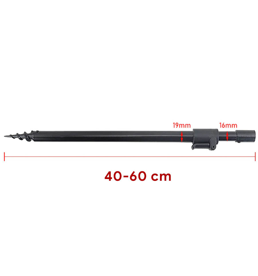 Bankstick telescopic screw-in World4Carp screw 40-60