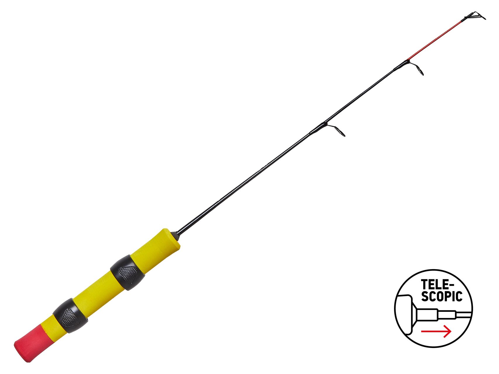 Ice fishing telescopic rod Lucky John ITRAVEL HARD 50cm