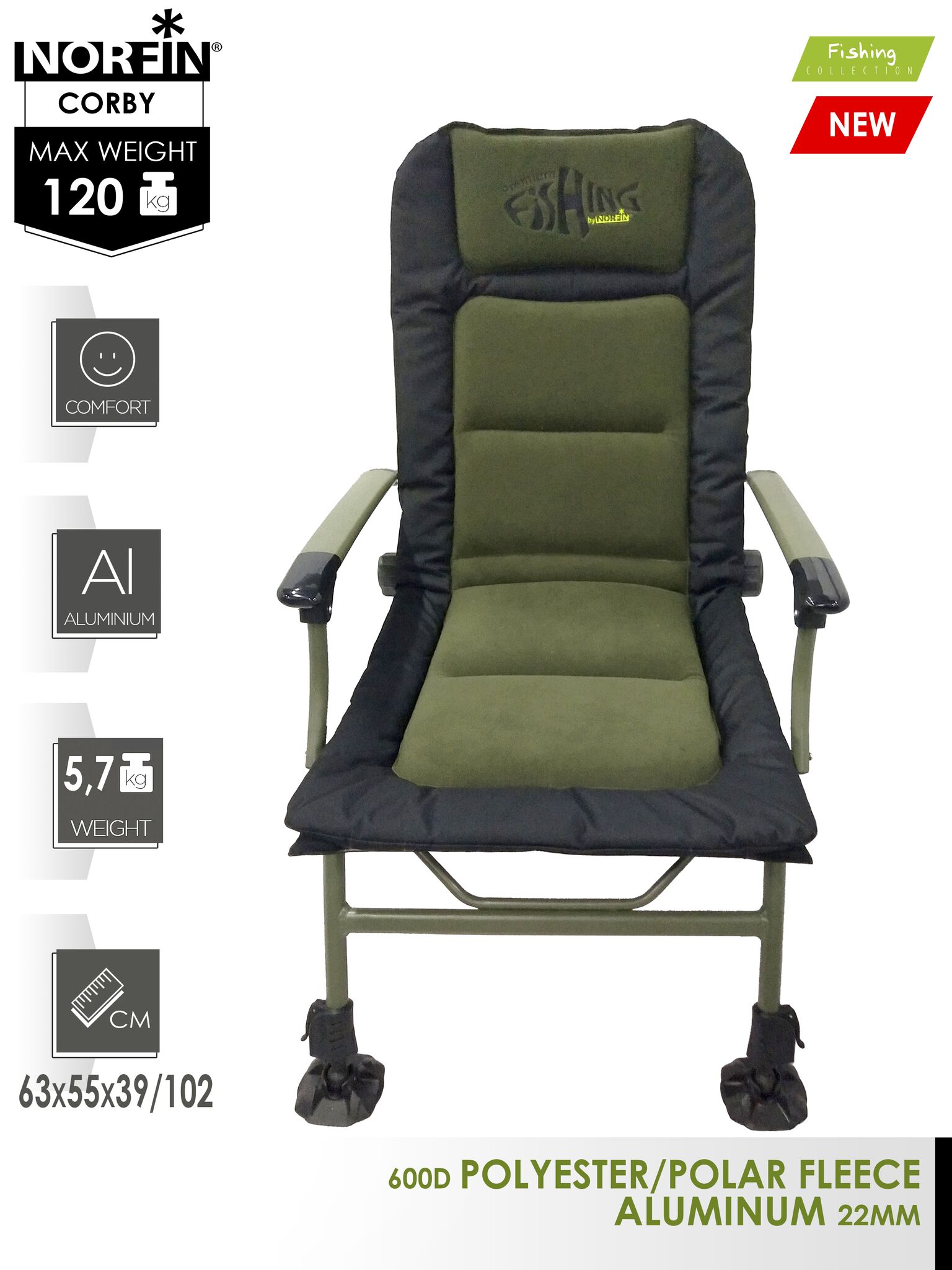 Carp chair Norfin CORBY NF