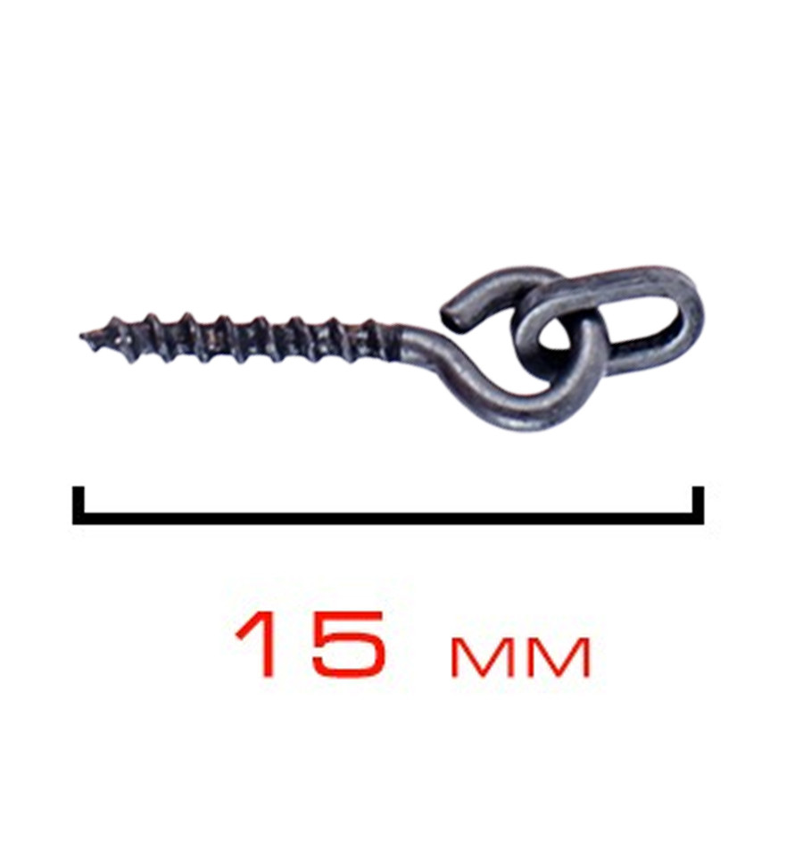 Bait screw with ring for pop-up boilies World4Carp