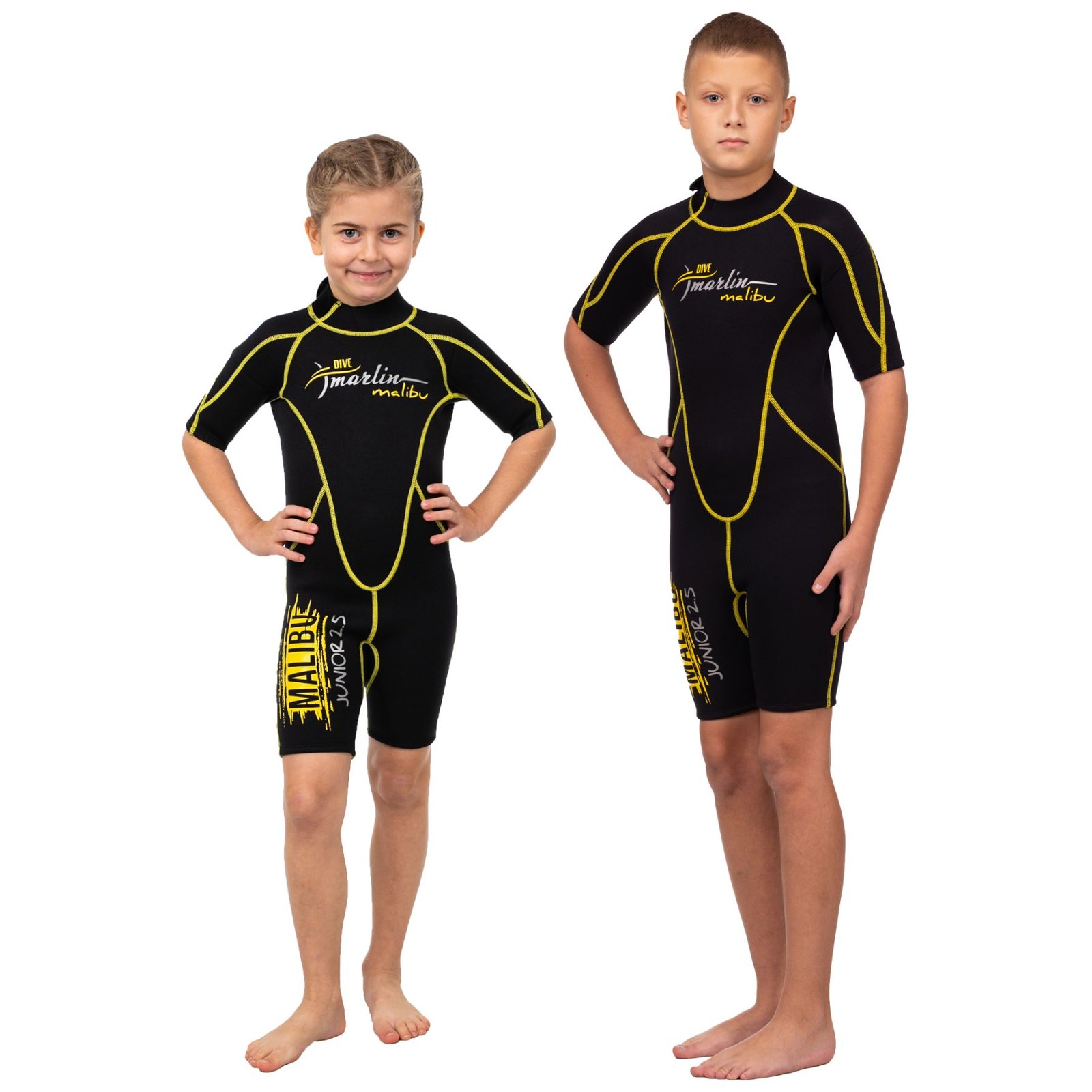 Costum Marlin MALIBU SHORTY JUNIOR Yellow 2,5 mm, XXS