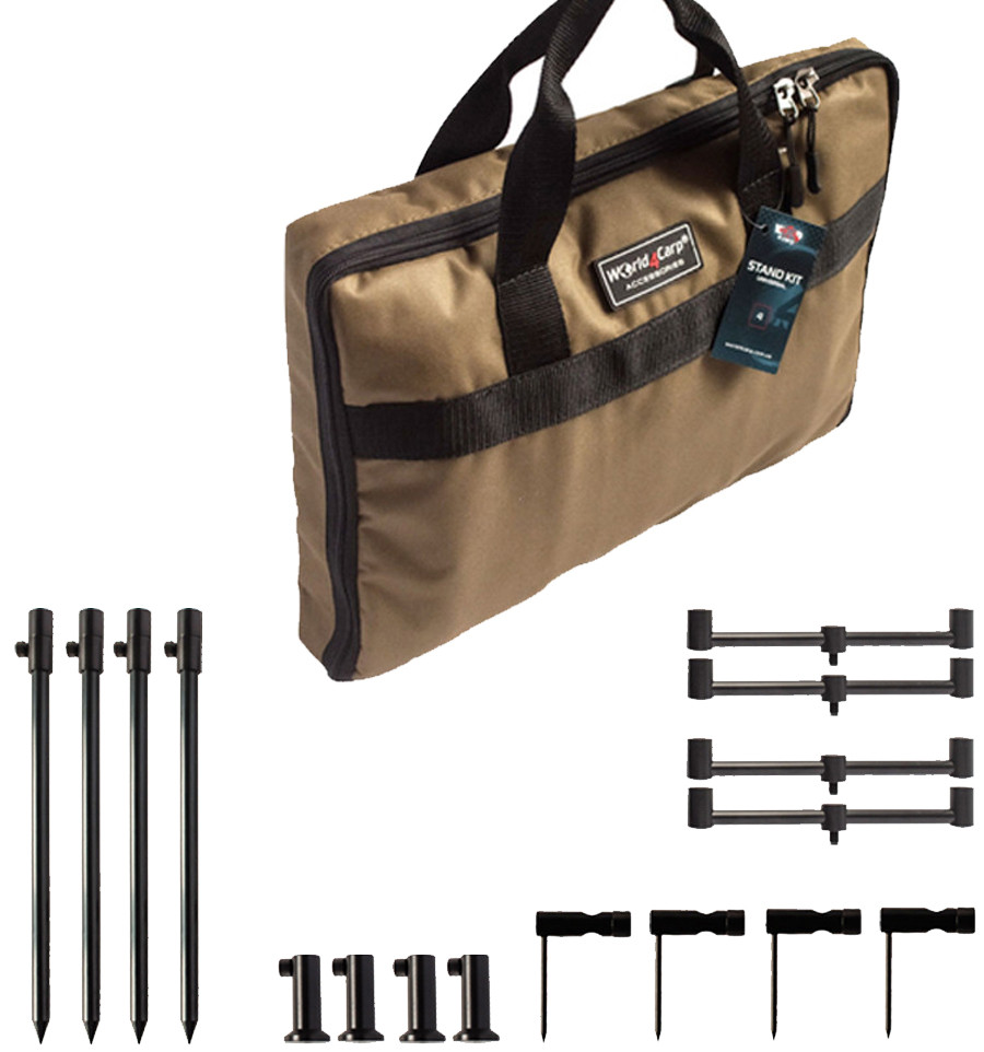 Bankstick and buzz bar set World4Carp Stand Kit Universal 4