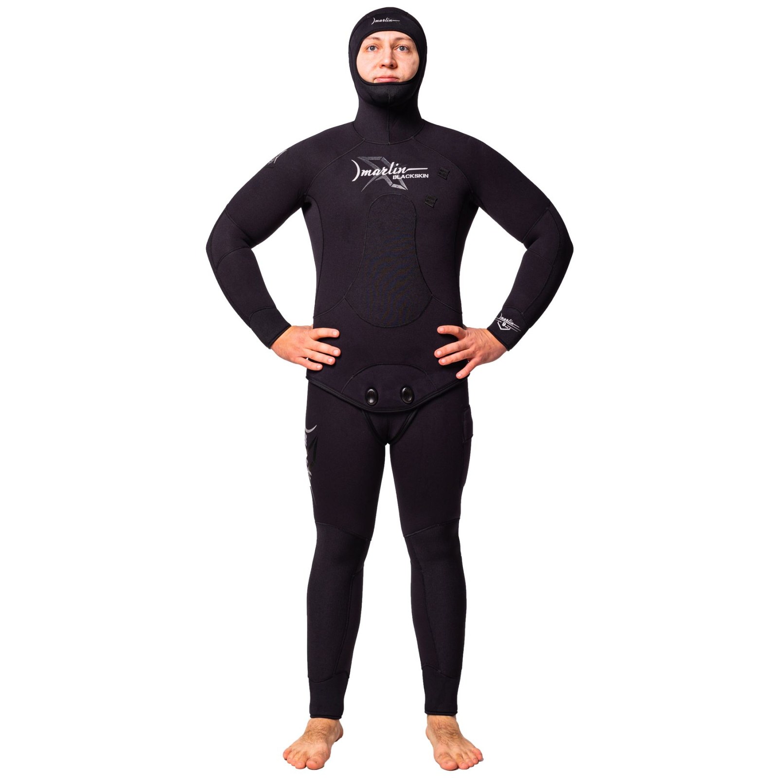 Marlin Wetsuit BLACKSKIN black, 5 mm, 48
