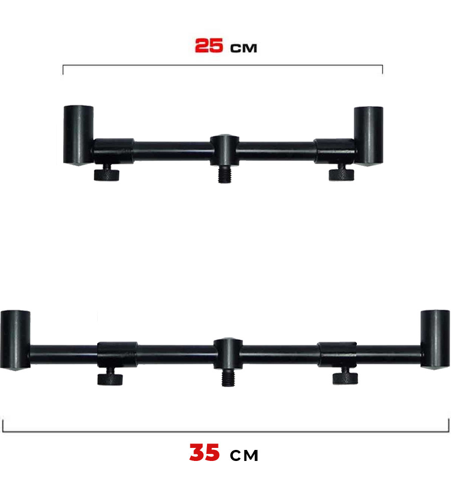 Telescopic buzz bar for 2 rods World4Carp