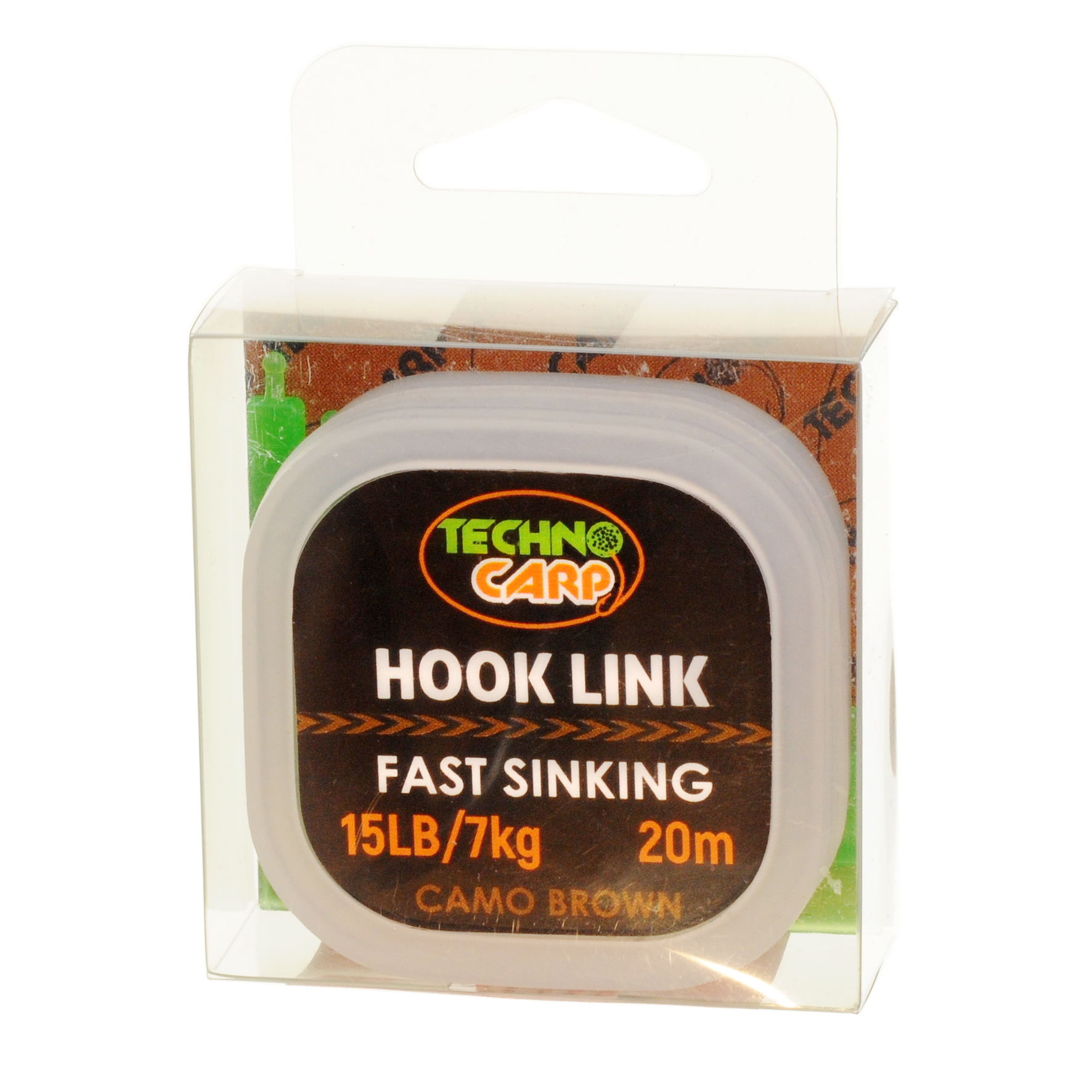 Uncoated hooklink material Camo Brown — Technocarp