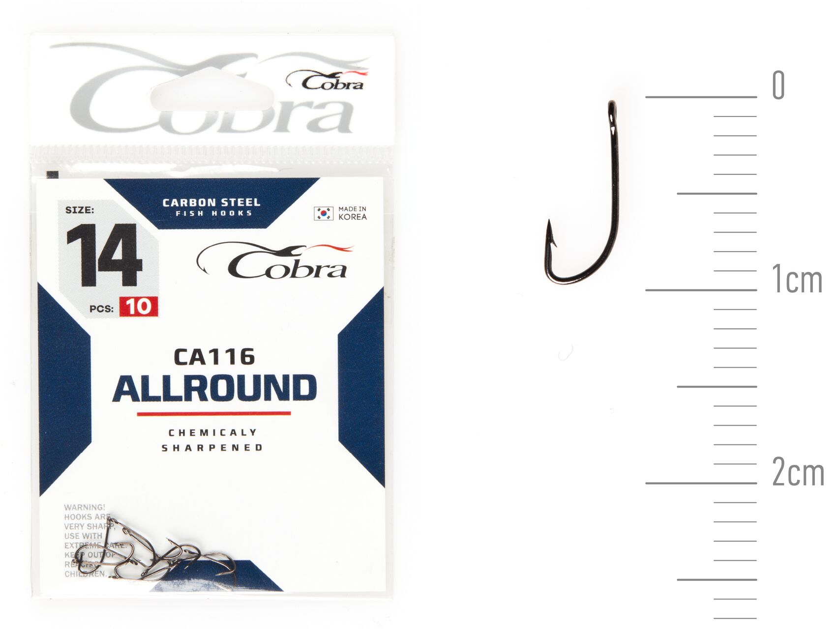 Hooks Cobra ALLROUND ser. CA116 size 014 10pcs.