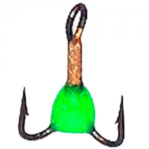 Treble hooks for ice jig*10