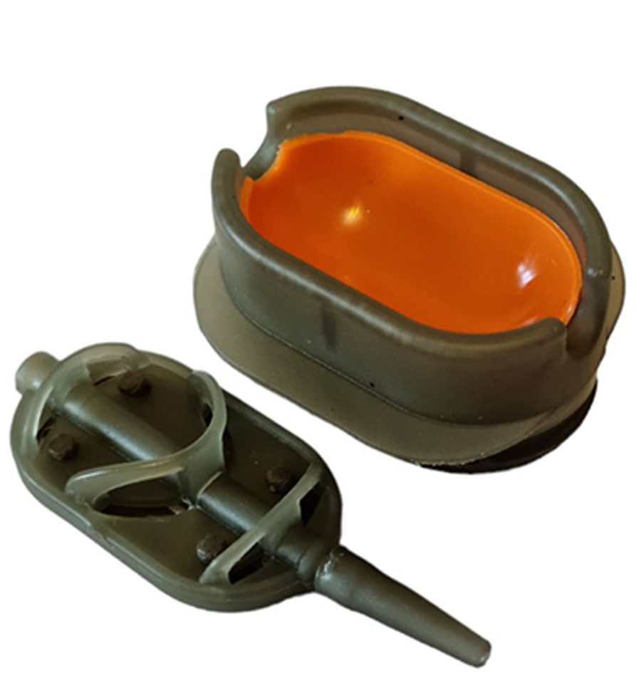Push-button flat method oval mould World4Carp Arc Flat Method Oval S